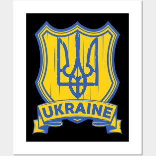 Ukraine coat of arms Posters and Art